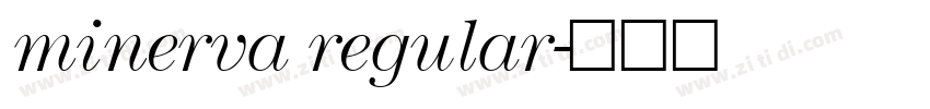 minerva regular字体转换
